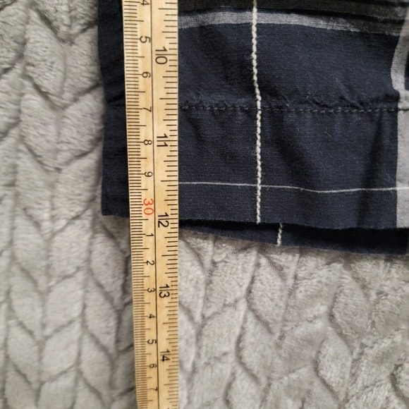 BKE Shorts Mens 38 Black Plaid Flat Front 12" Inseam Mid Rise Cotton Adult - Picture 4 of 7